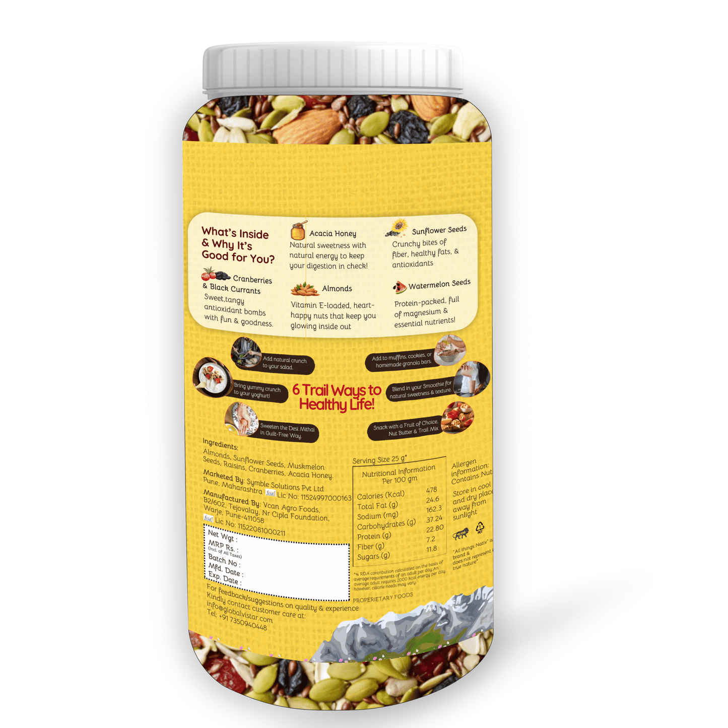 Honey Trail Mix (250g)